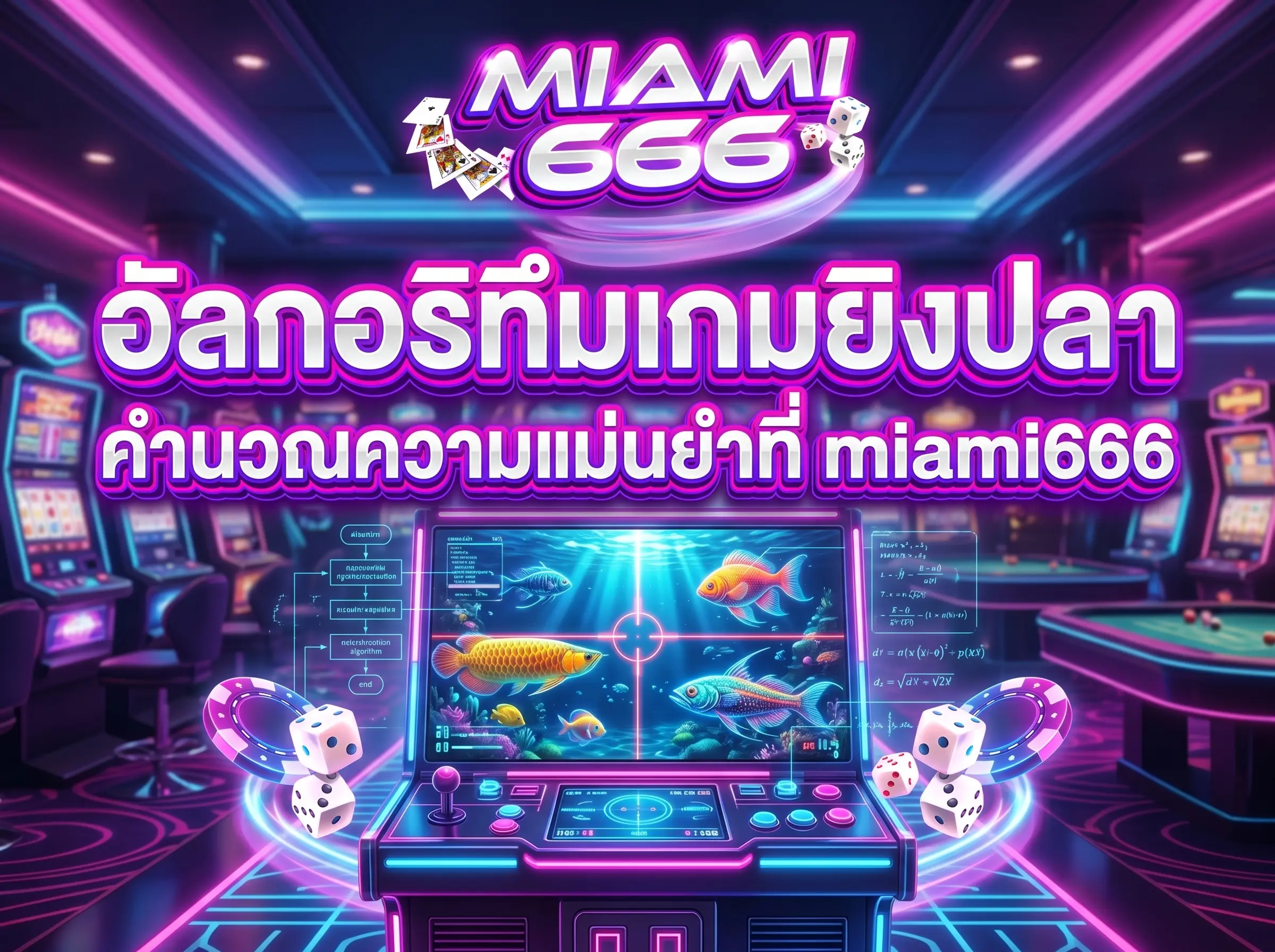 อัลกอริทึมเกมยิงปลา คำนวณความแม่นยำที่ miami666