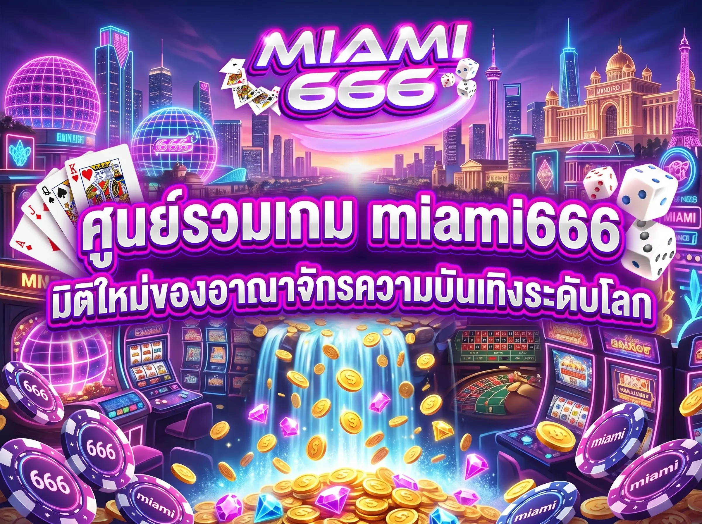 ศูนย์รวมเกม miami666 มิติใหม่ของอาณาจักรความบันเทิงระดับโลก