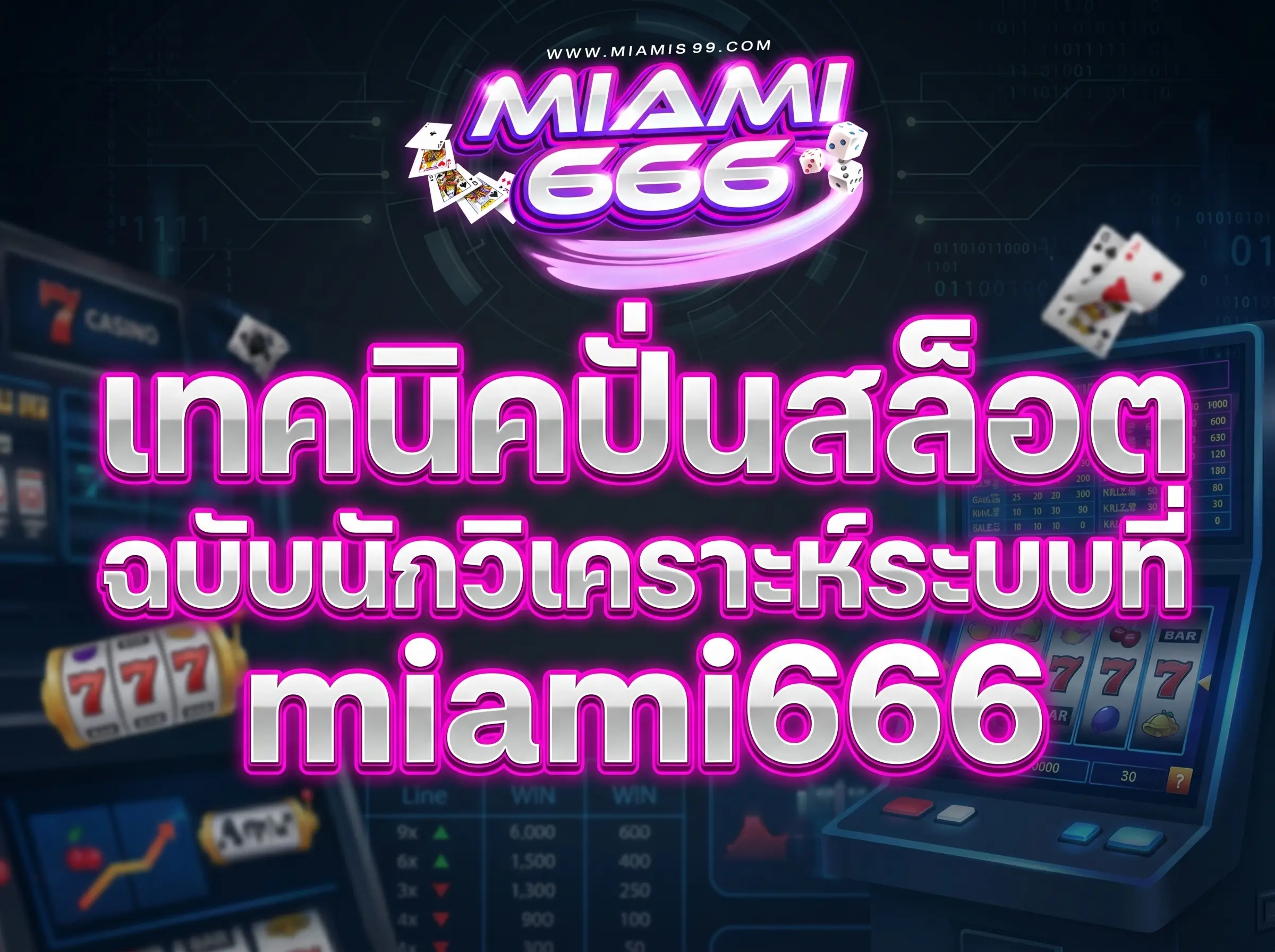 เทคนิคปั่นสล็อต ฉบับนักวิเคราะห์ระบบที่ miami666