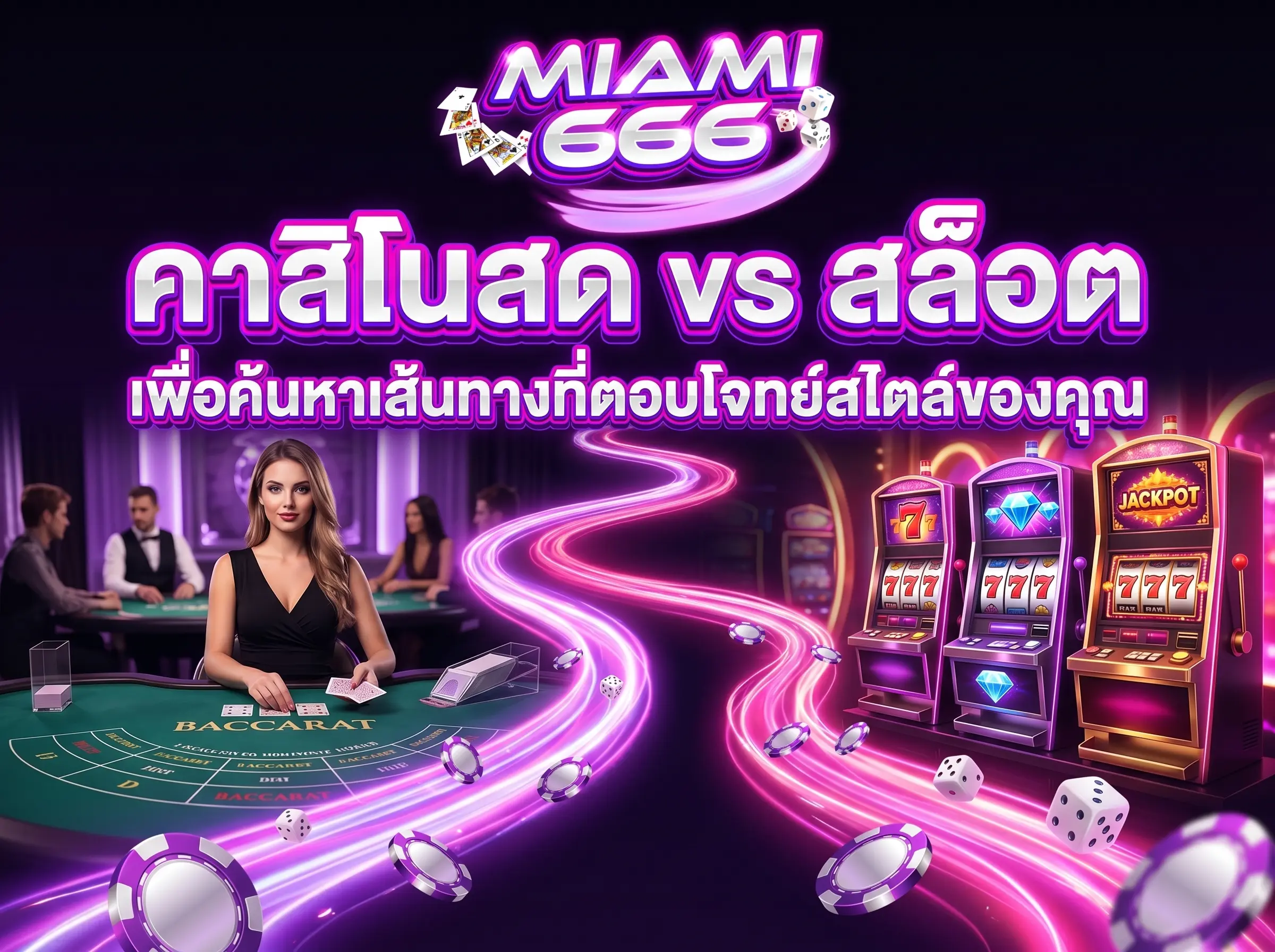 คาสิโนสด vs สล็อต เพื่อค้นหาเส้นทางที่ตอบโจทย์สไตล์ของคุณ